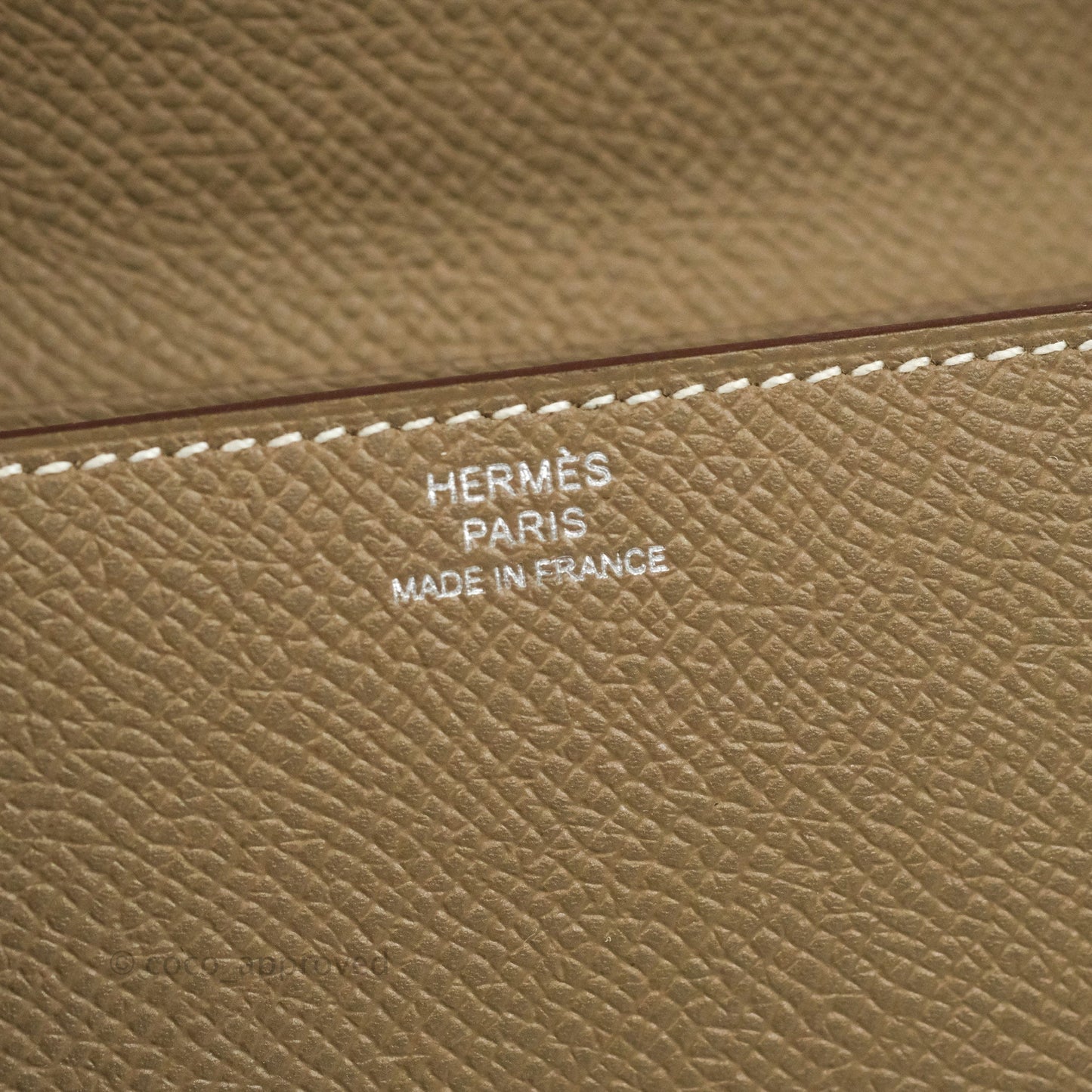 Hermes Epsom Clic 16 Wallet Etoupe 18 Palladium Hardware