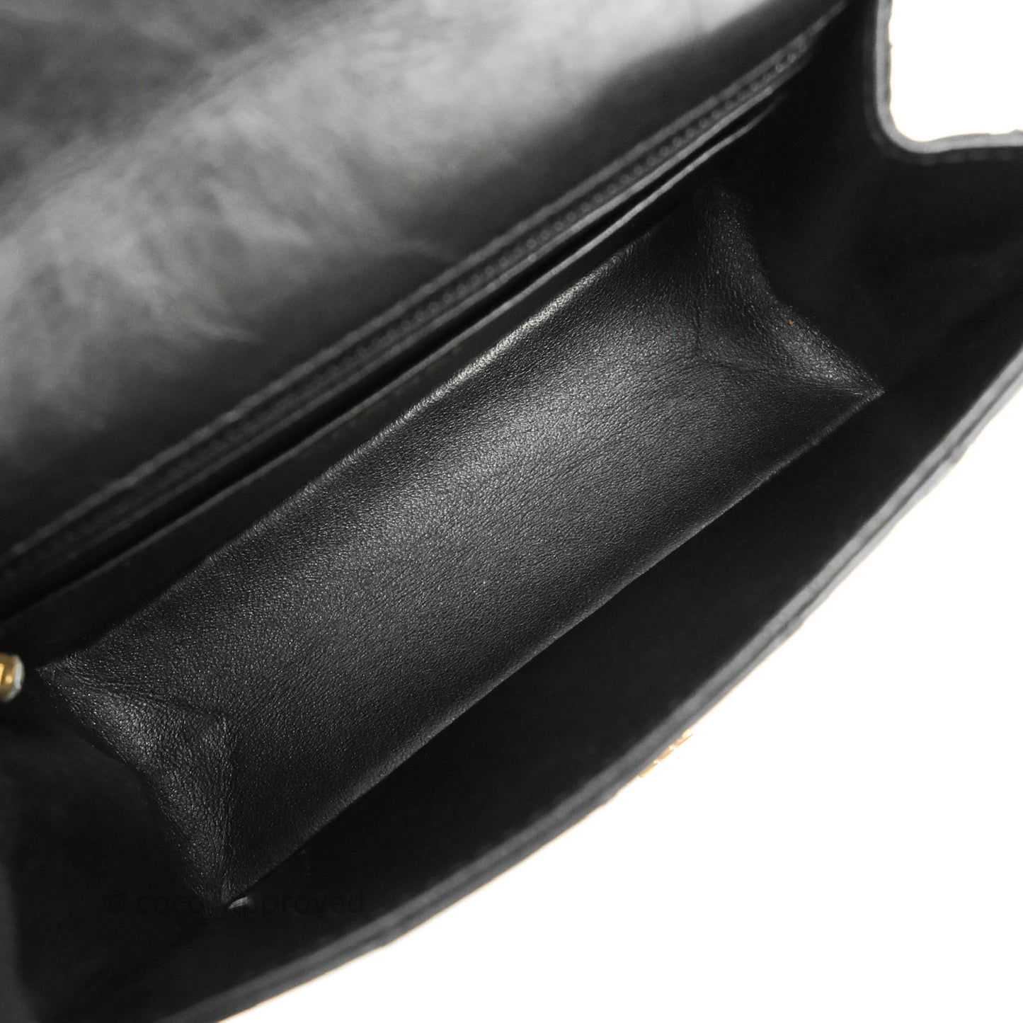 Chanel Mini Reissue 224 Black Aged Calfskin Gold Hardware