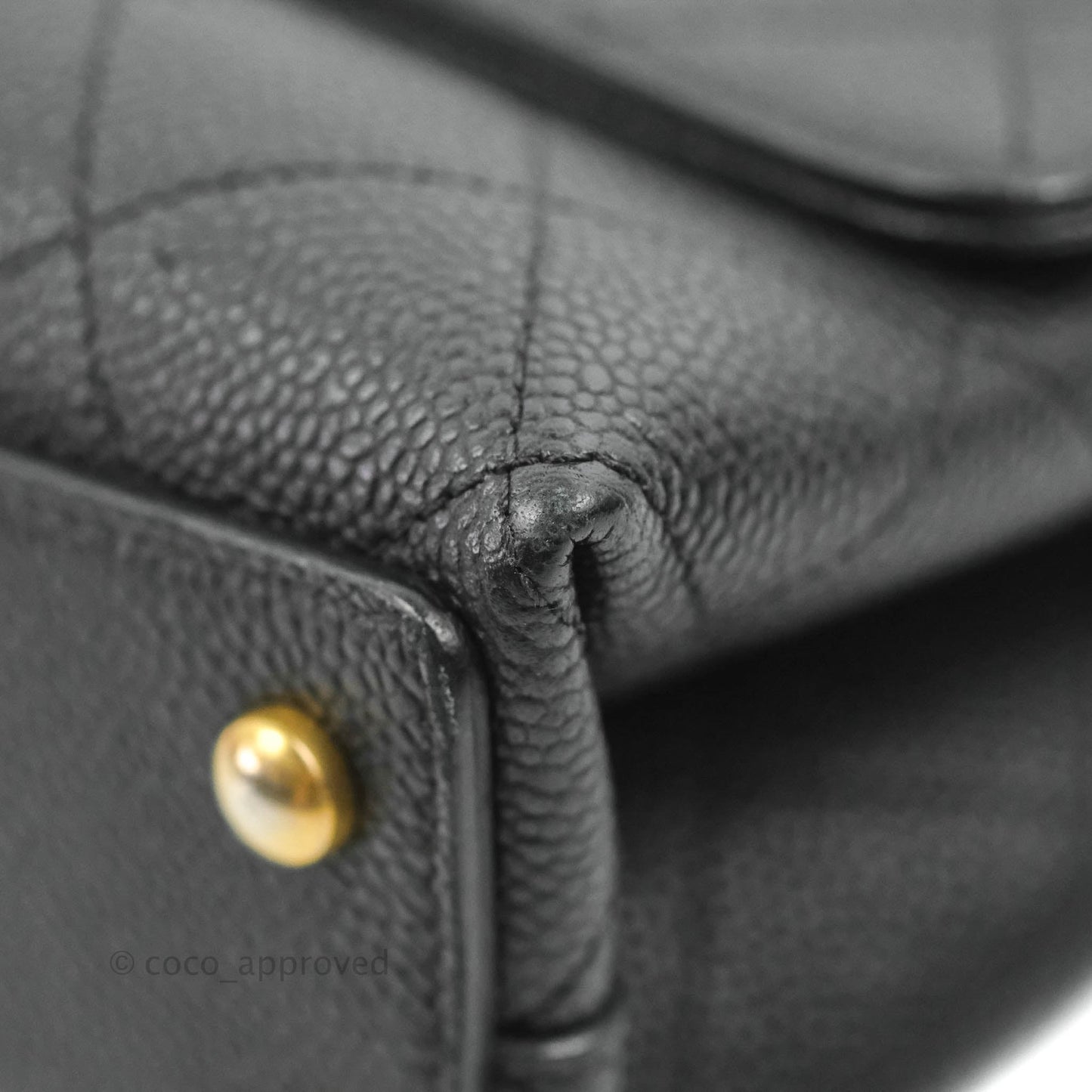 Chanel Small Chic Affinity Grained Calfskin Black Gold Hardware