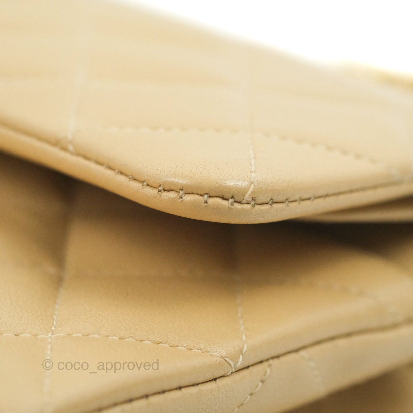 Chanel Classic Vintage Small Flap Beige Lambskin 24K Gold Hardware