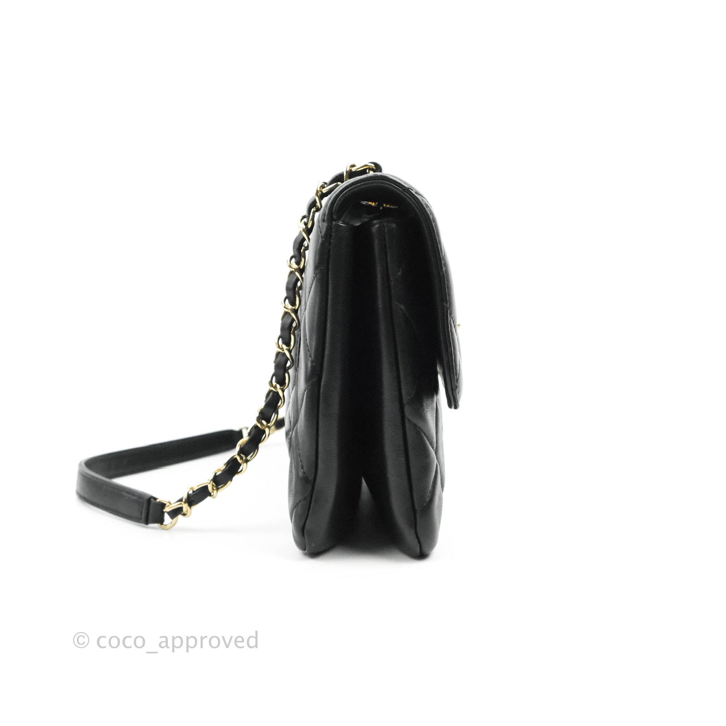 Chanel Trendy CC Flap Bag Black Lambskin Gold Hardware