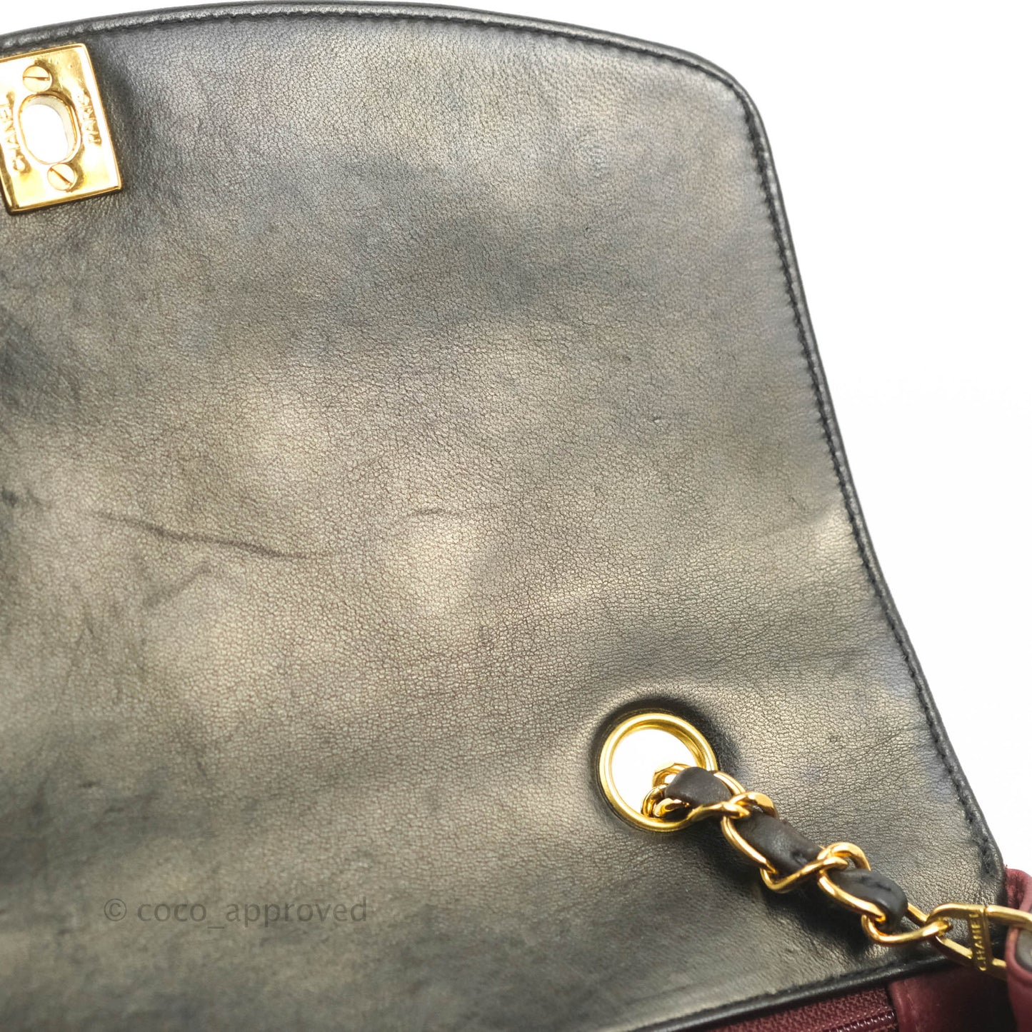 Chanel Vintage Small Quilted Classic Diana Flap Bag Black Lambskin 24K Gold Hardware