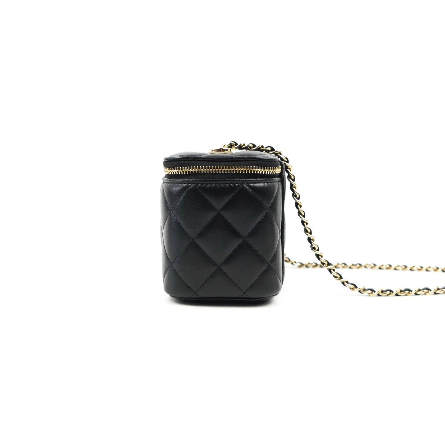 Chanel Trendy CC Vanity with Chain Black Lambskin Gold Hardware