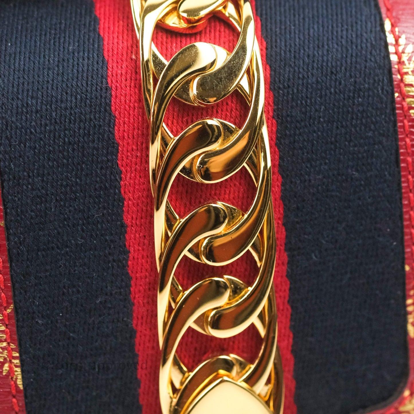 Gucci GG Sylvie Crossbody Bag Red Calfskin