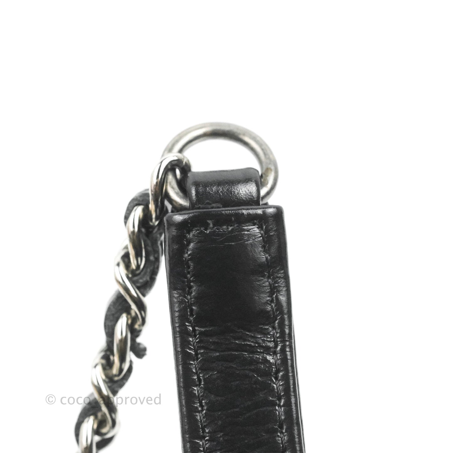 Chanel Gabrielle Clutch With Chain Aged Calfskin Beige/ Black Mixed Hardware