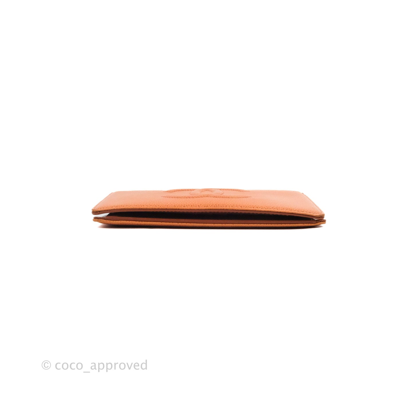Chanel Yen Wallet Orange Claire Grained Calfskin