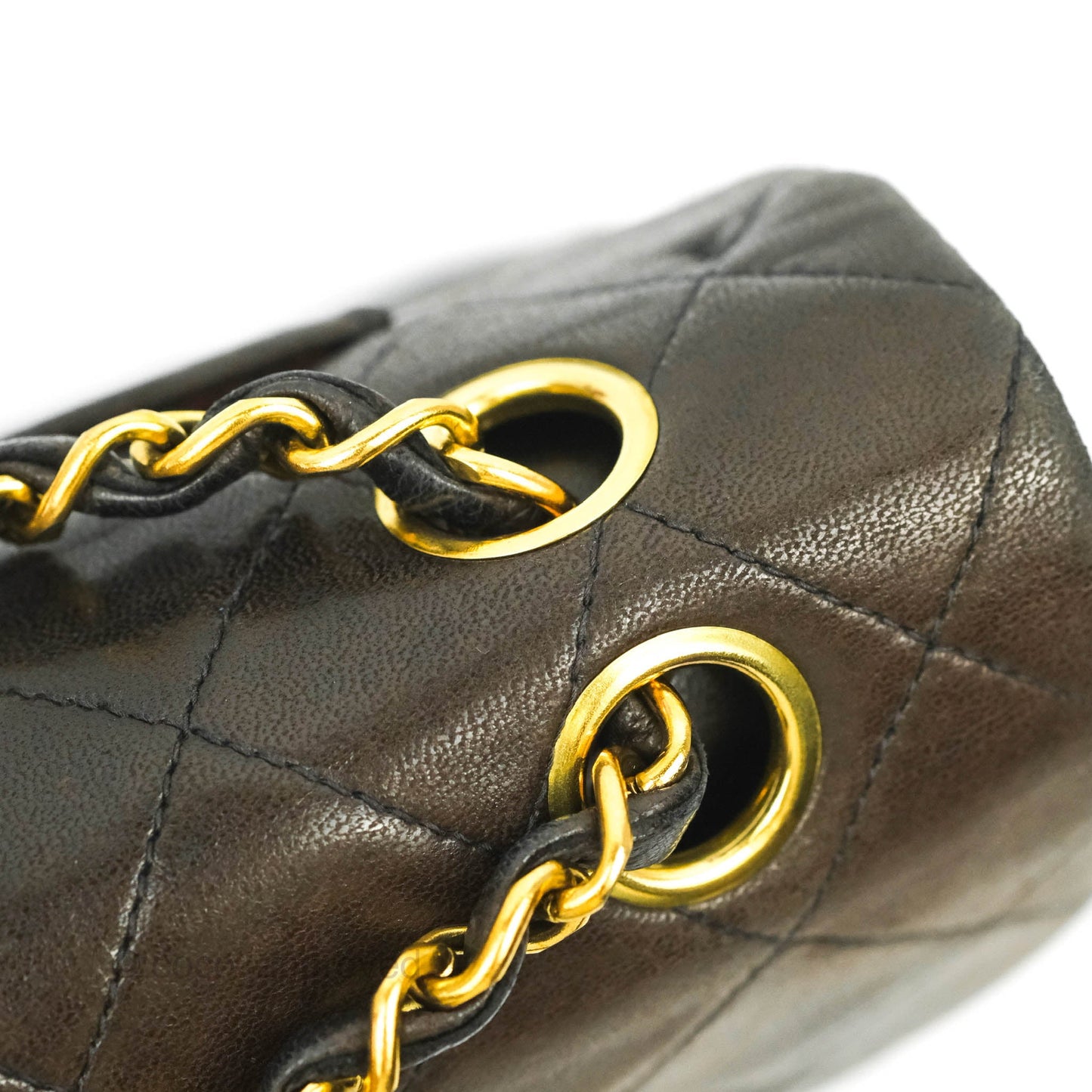 Chanel Classic Vintage Small Flap Black Lambskin 24K Gold Hardware
