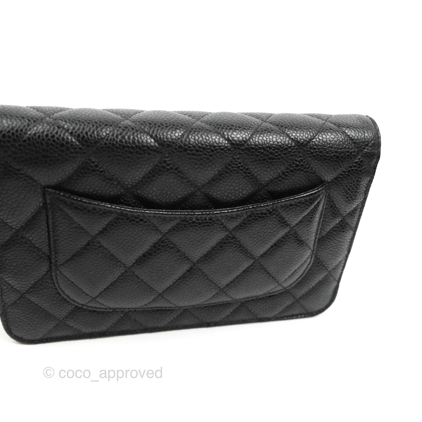 Chanel Quilted Classic WOC Black Caviar Gold Hardware