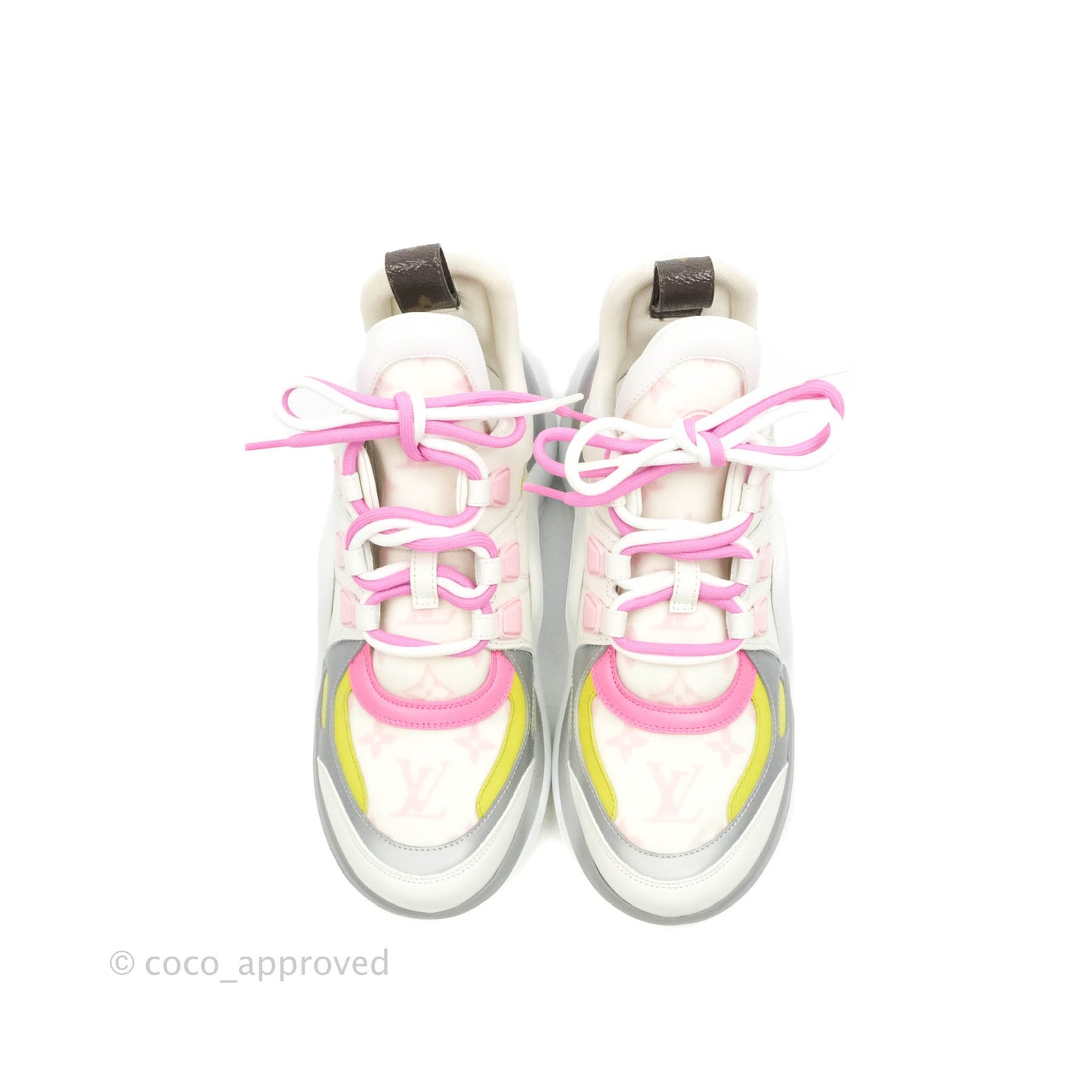 Louis Vuitton Archlight Sneakers Rose Clair Pink & White Size 38