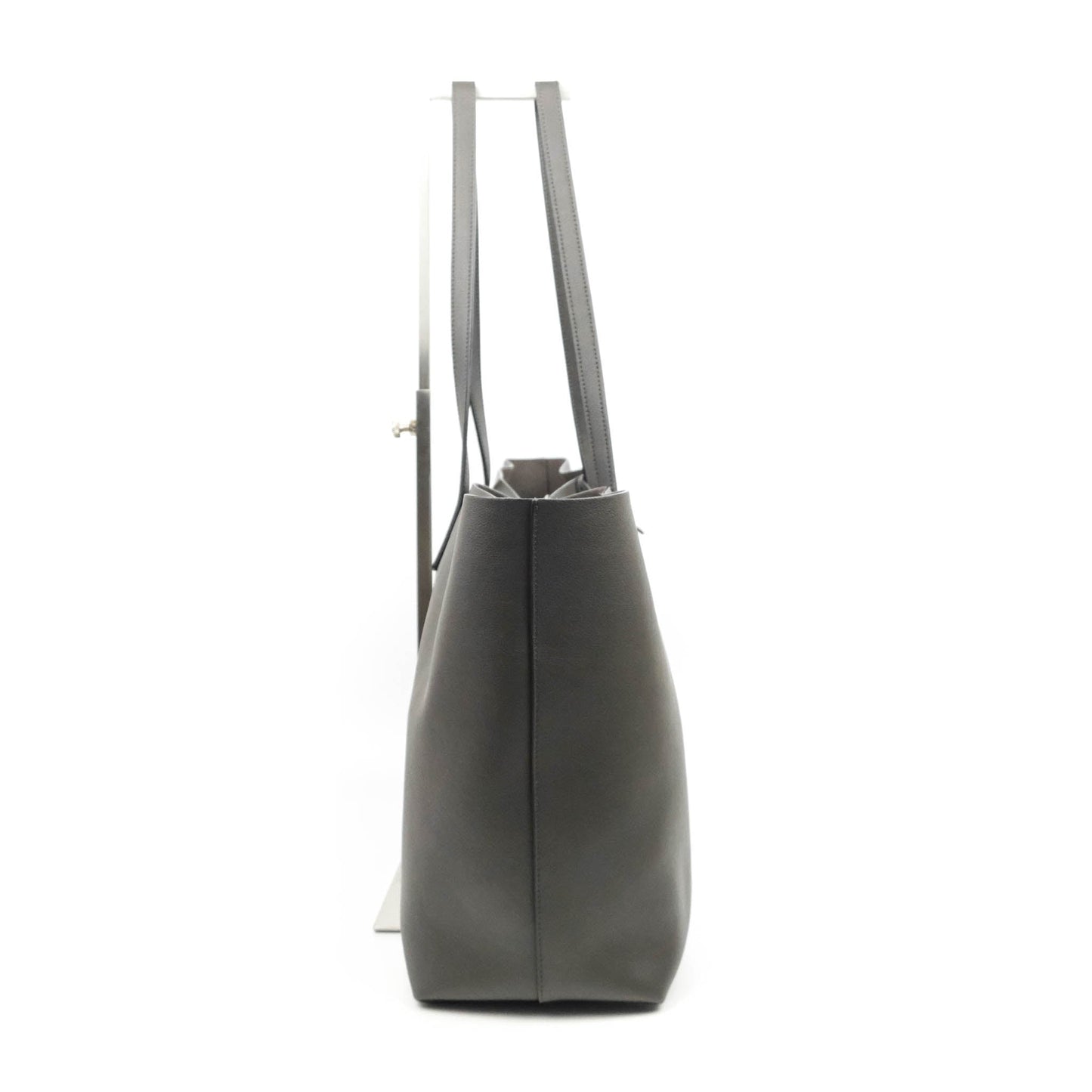 Saint Laurent East West with Pouch Dark Grey Calfskin Tote Bag
