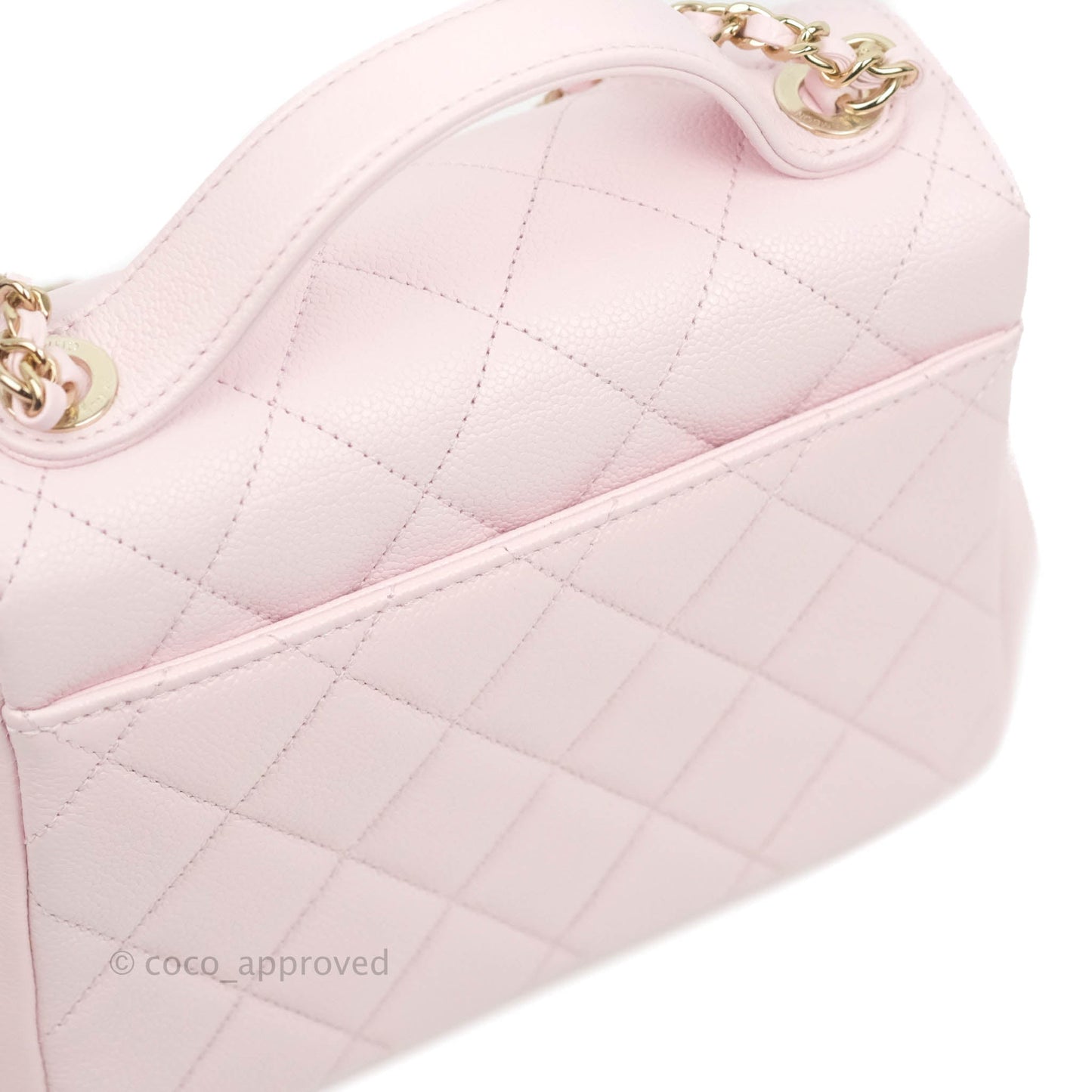 Chanel Quilted Small Business Affinity Flap Pink Caviar Gold Hardware