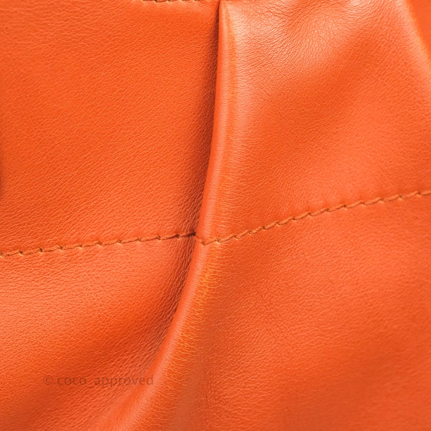Salvatore Ferragamo Orange Top Handle Bag With Strap