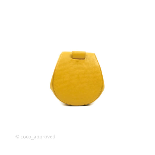 Bottega Veneta Palmellato Rounded Belt Bag Calfskin Yellow