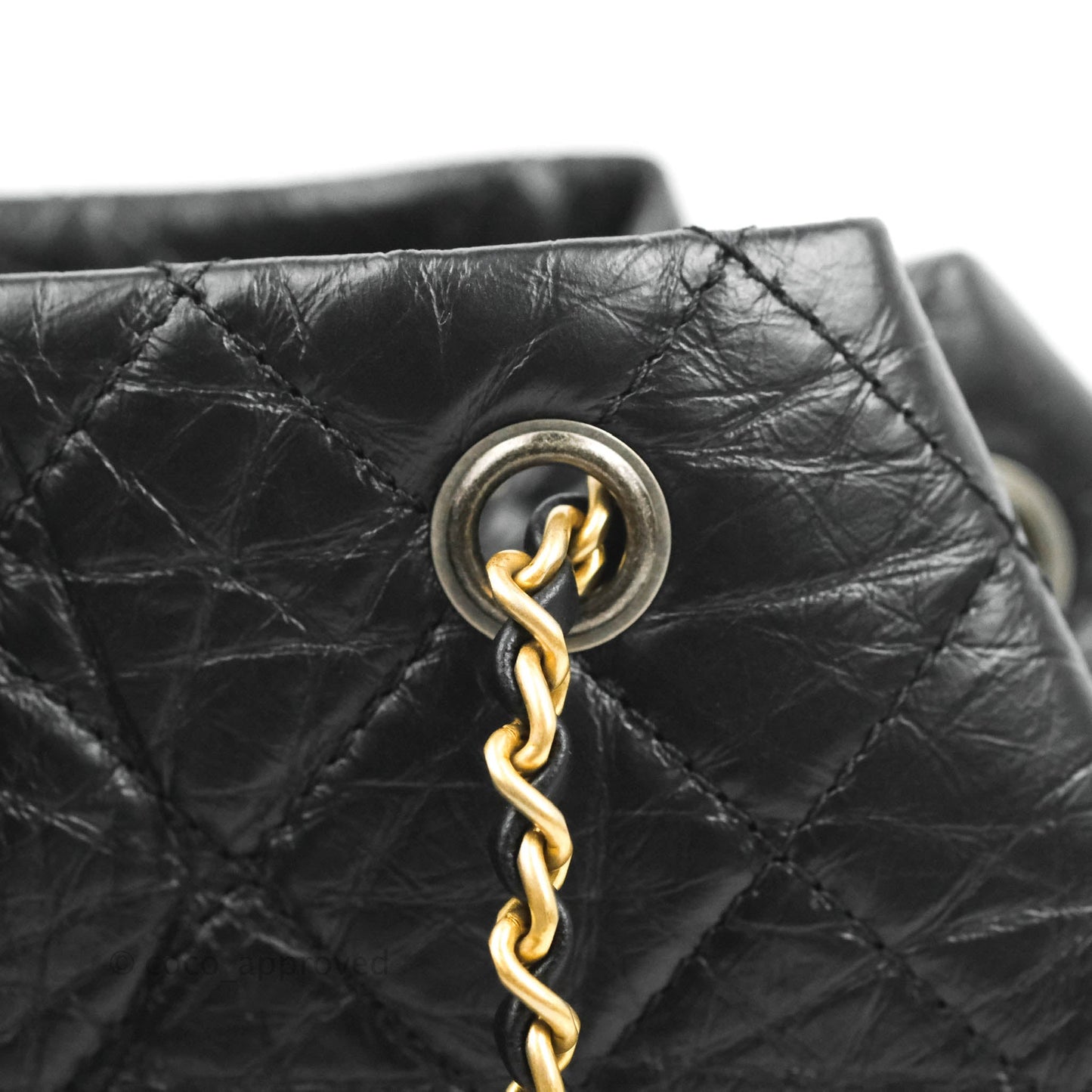 Chanel Small Gabrielle Backpack Black Aged Calfskin