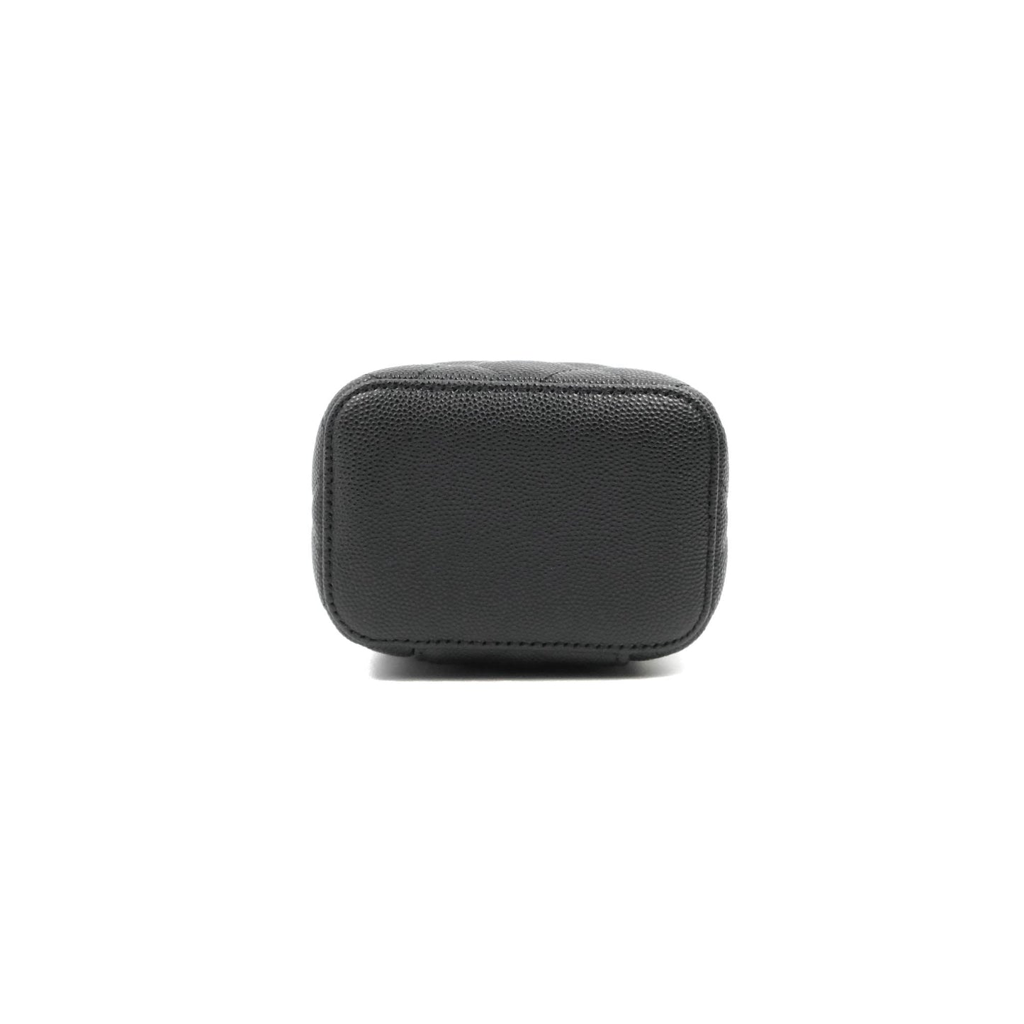 Chanel Mini Vanity With Chain Black Caviar Gold Hardware