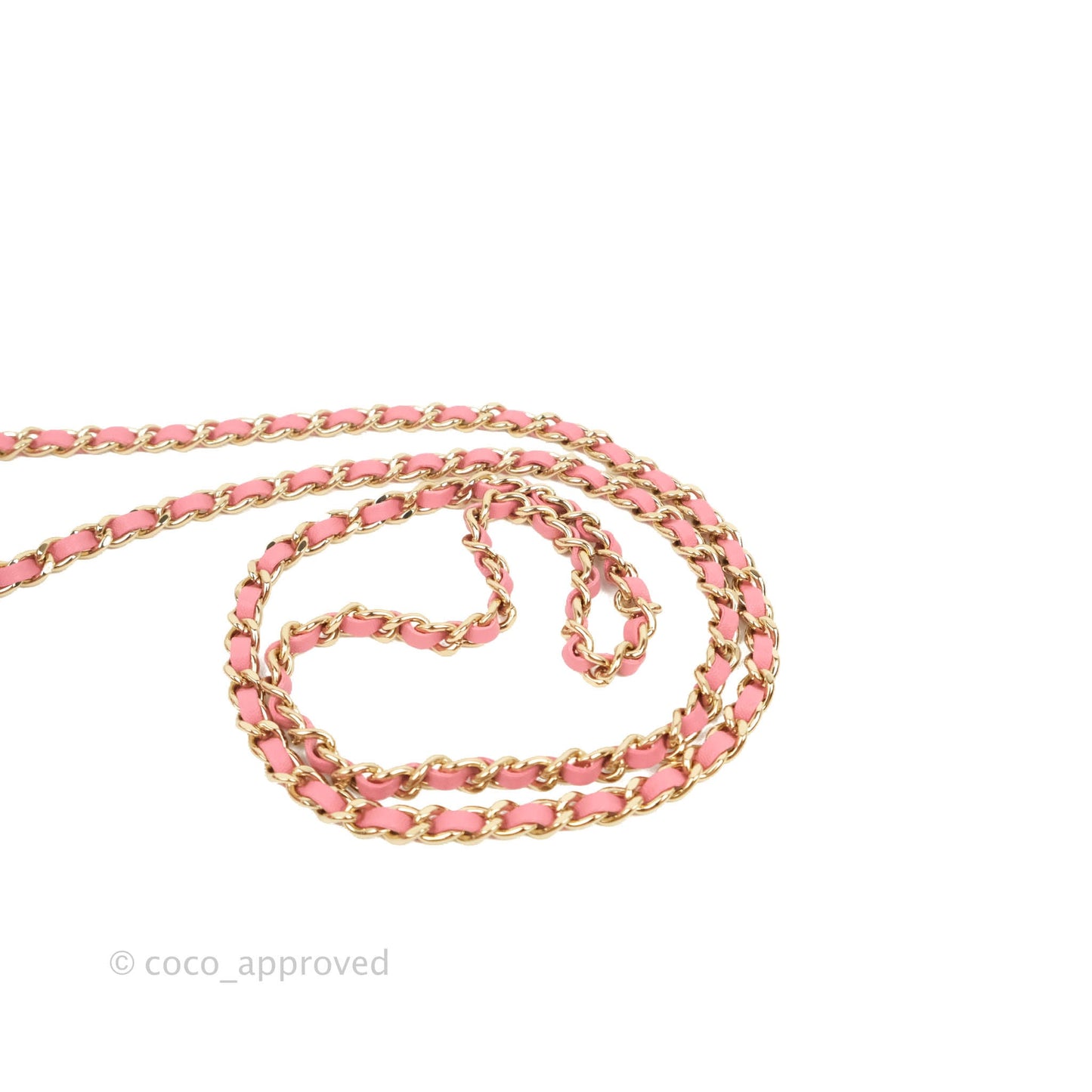Chanel Mini Top Handle Vanity With Chain Pink Lambskin Gold Hardware