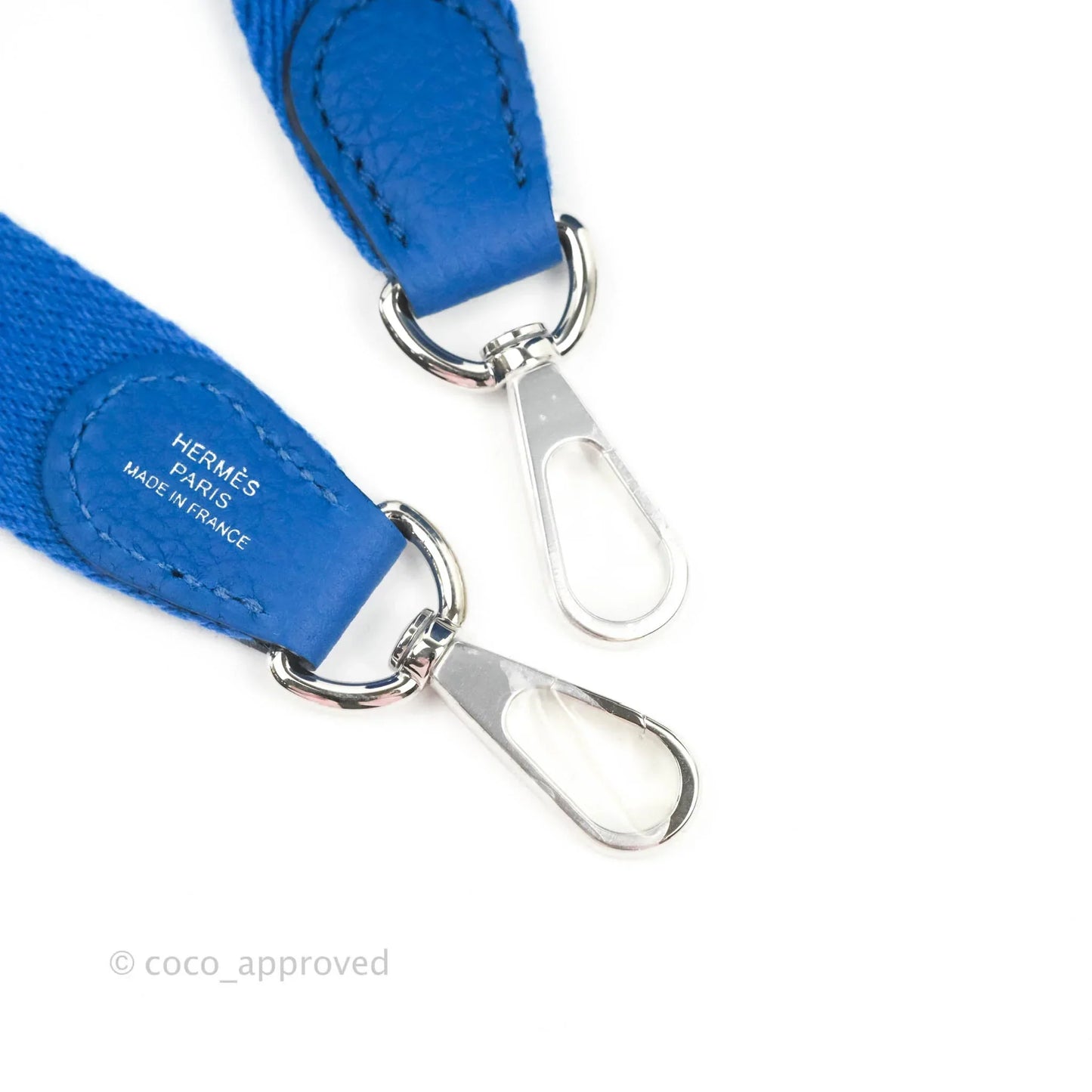 Hermès Mini Evelyne 16 Bleu France Taurillon Maurice Palladium Hardware
