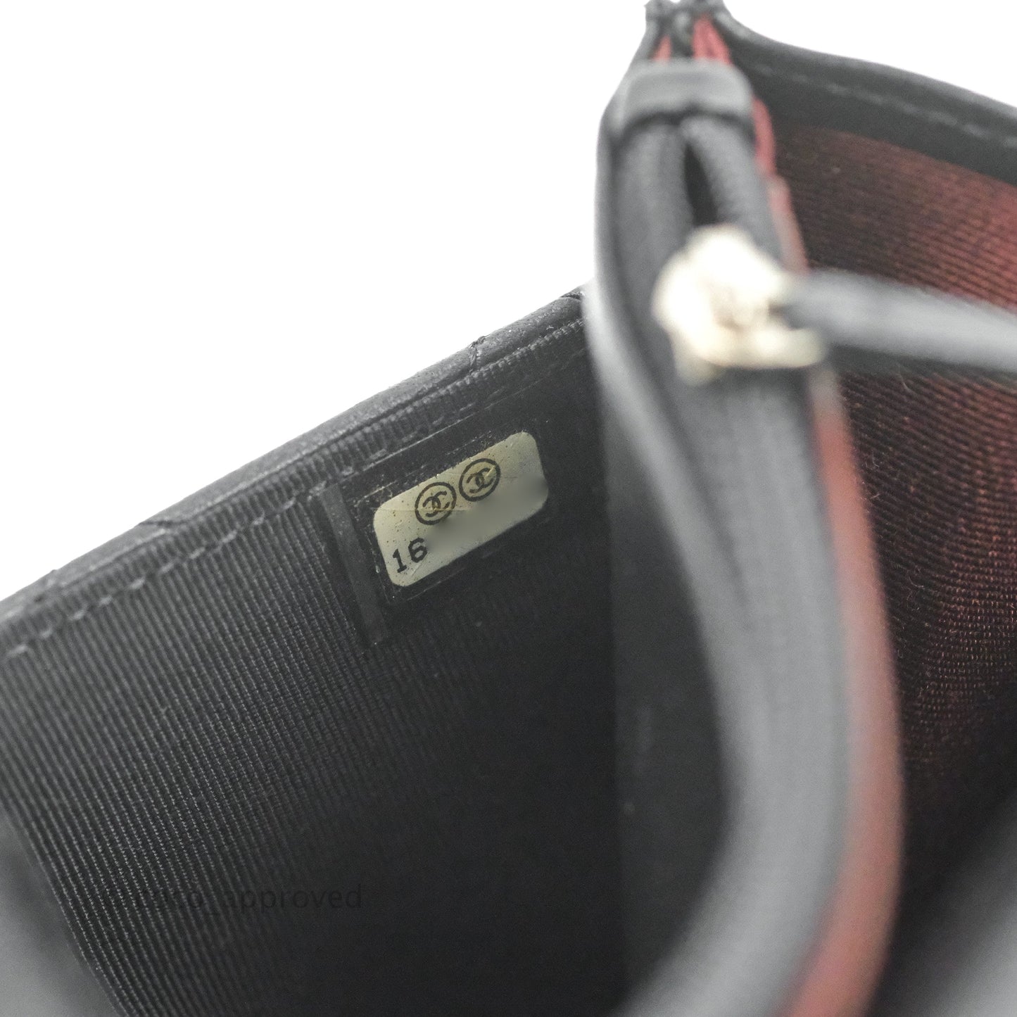 Chanel Quilted Wallet on Chain WOC Black Lambskin Silver Hardware