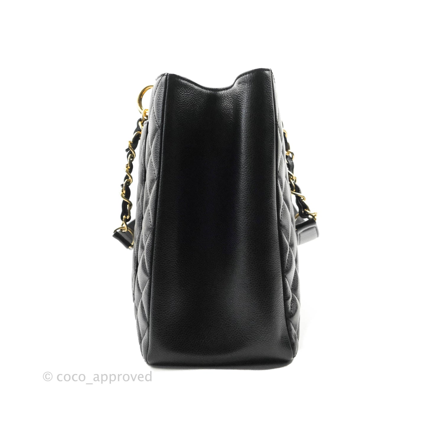 Chanel XL GST Black Caviar Gold Hardware