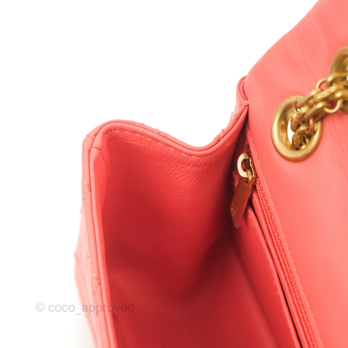Chanel Mini Reissue 224 Pink Aged Calfskin Aged Gold Hardware