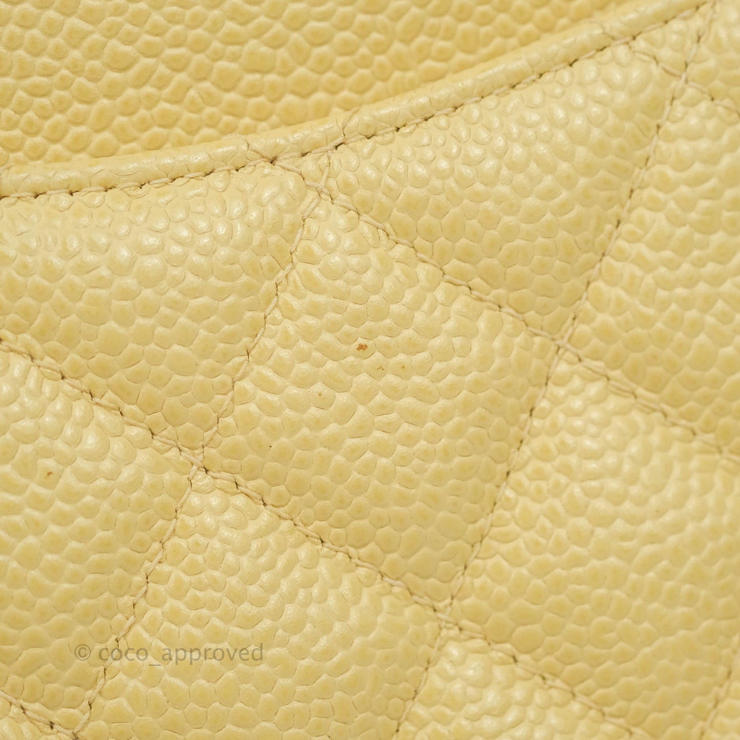 Chanel Vintage Classic M/L Medium Double Flap Bag Beige Caviar 24K Gold Hardware