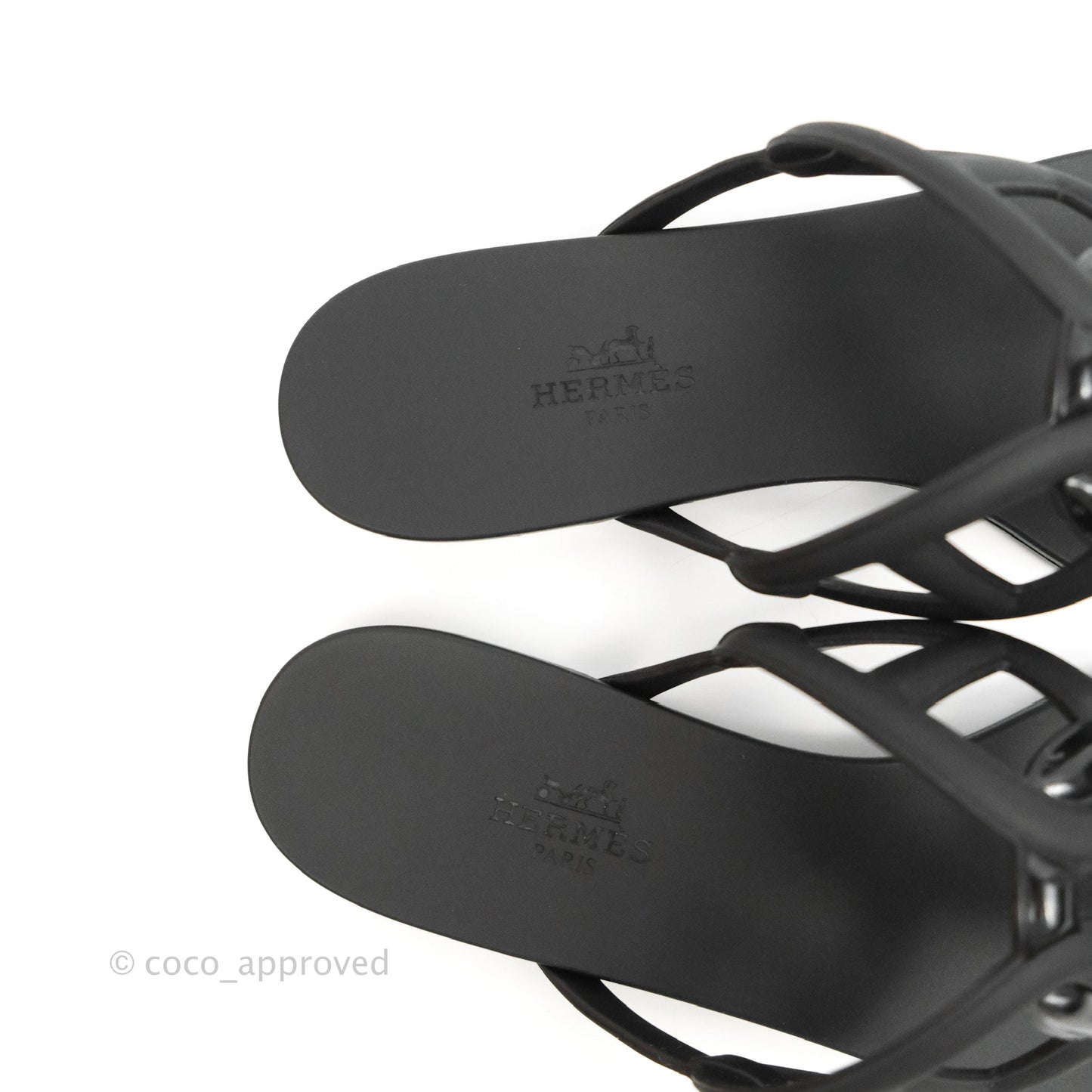 Hermes Egerie Sandal Black Size 37