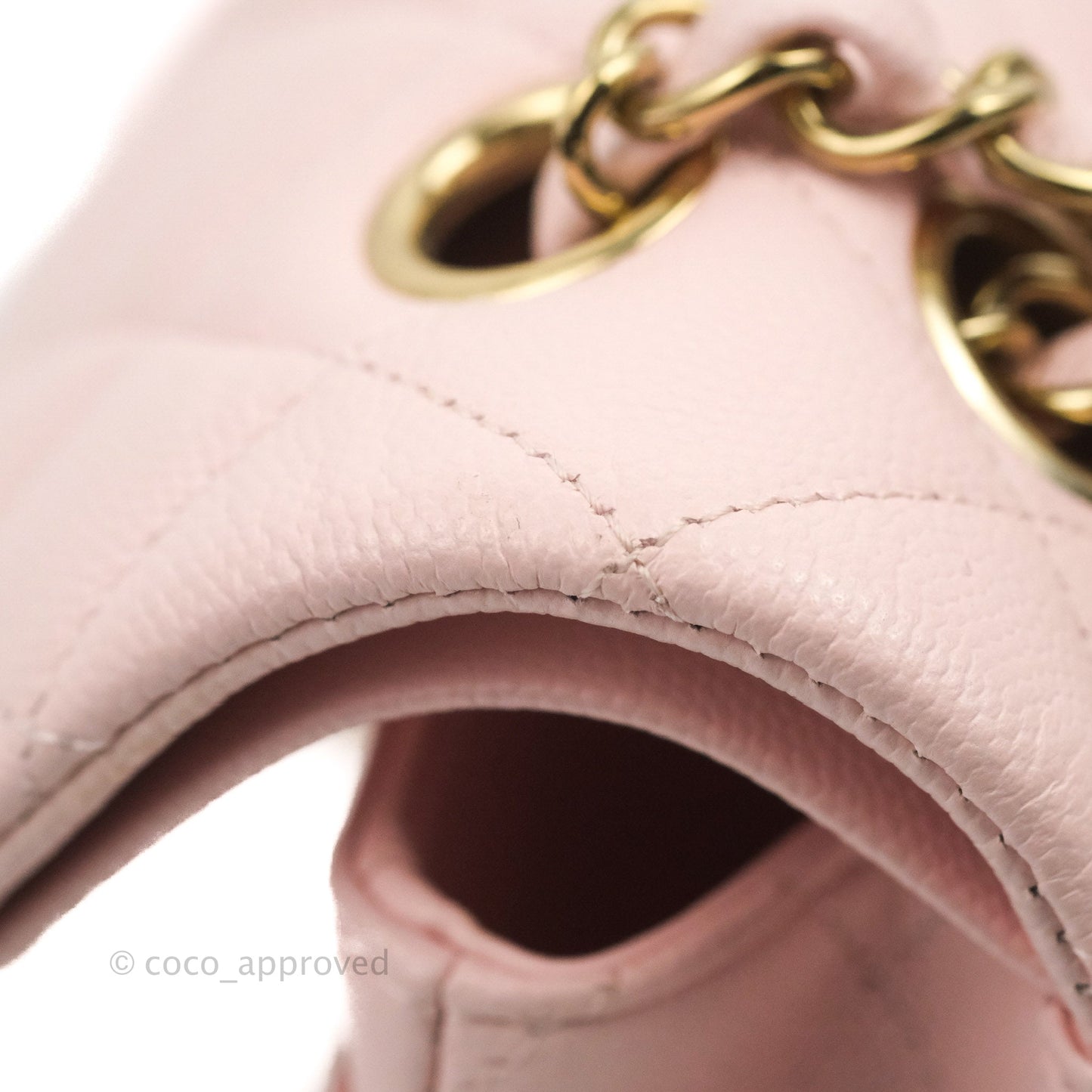 Chanel Classic Small S/M Flap Pink Caviar Gold Hardware 22S