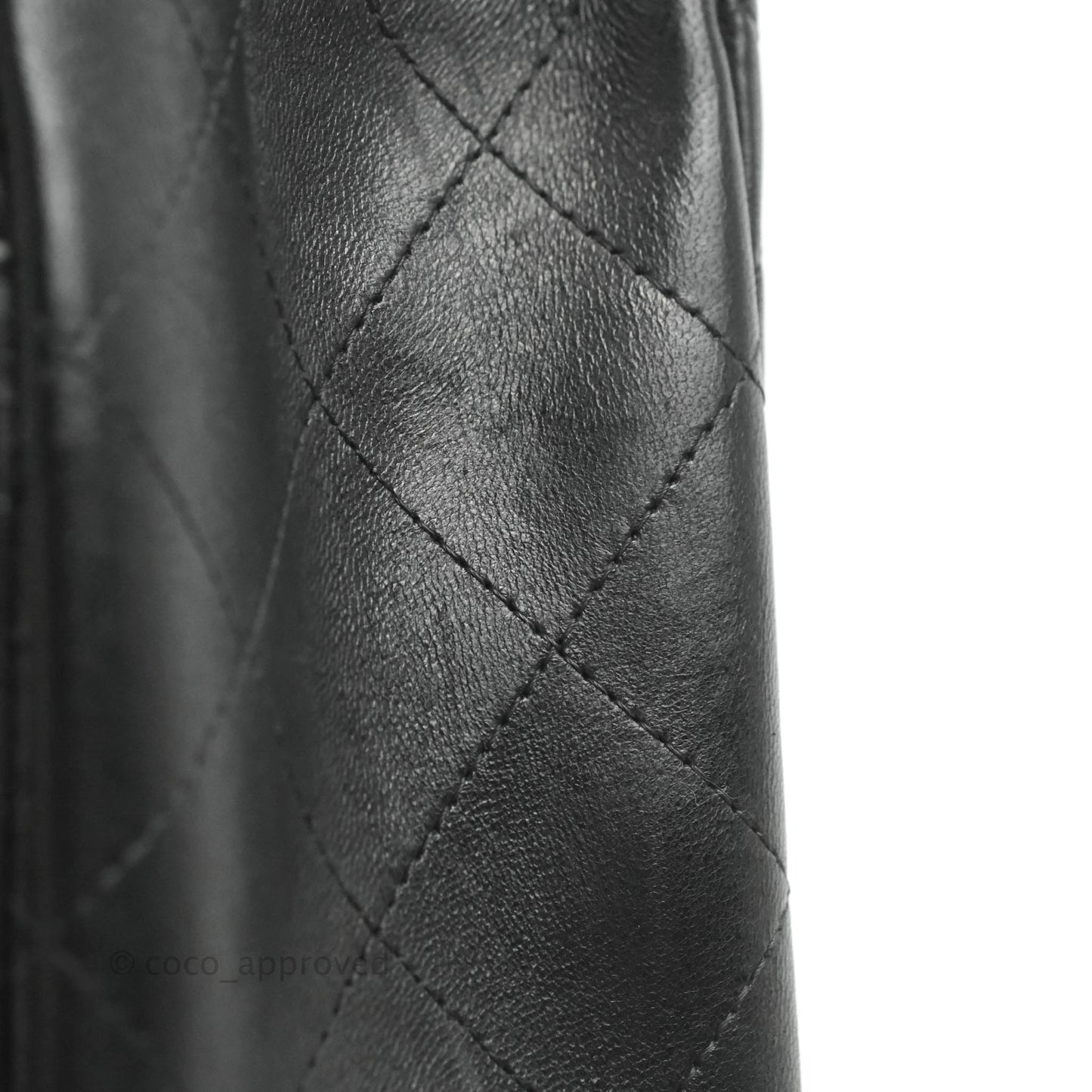 Chanel Jumbo Double Flap Black Lambskin Gold Hardware