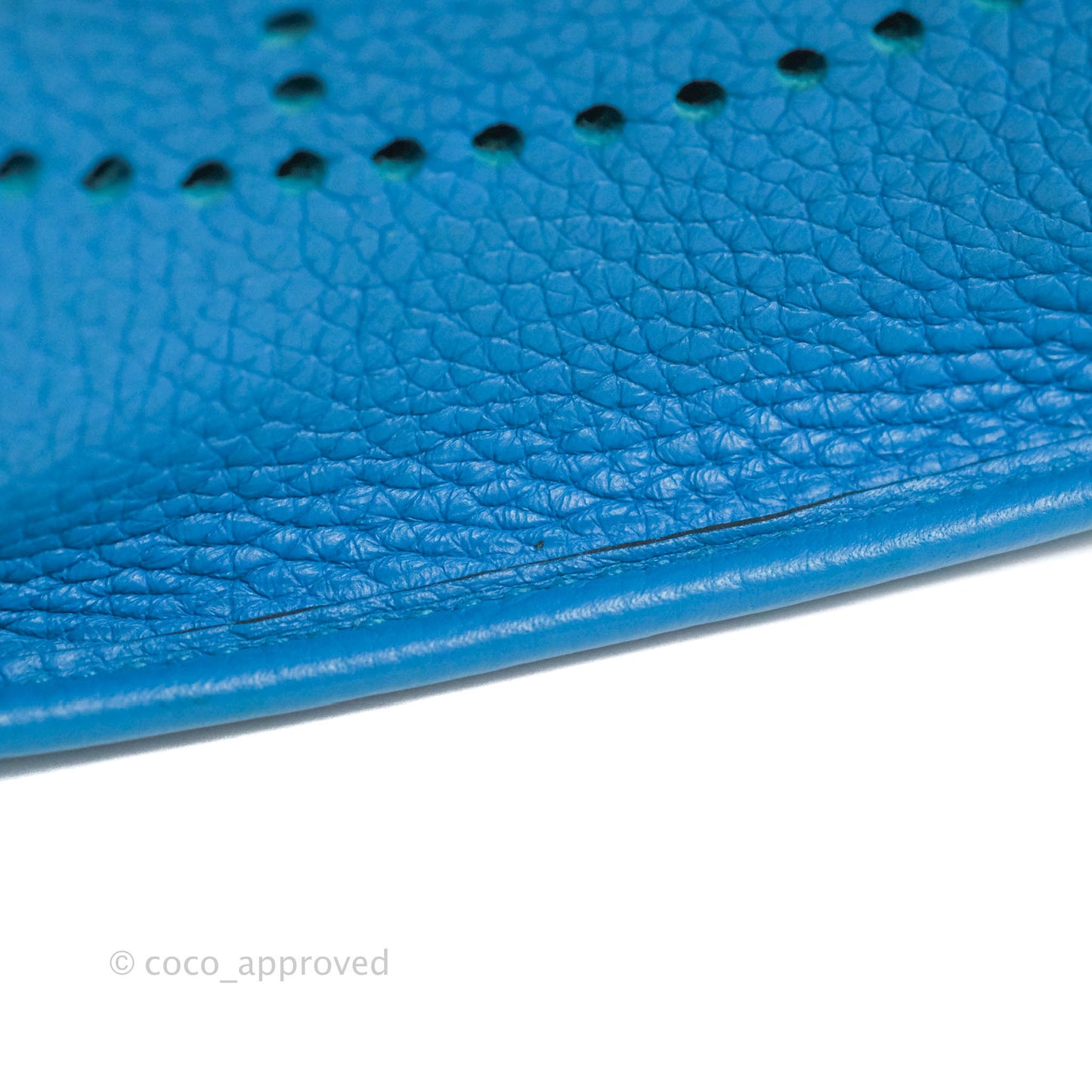 Hermès Mini Evelyne 16 Bleu Zanzibar Clemence Palladium Hardware