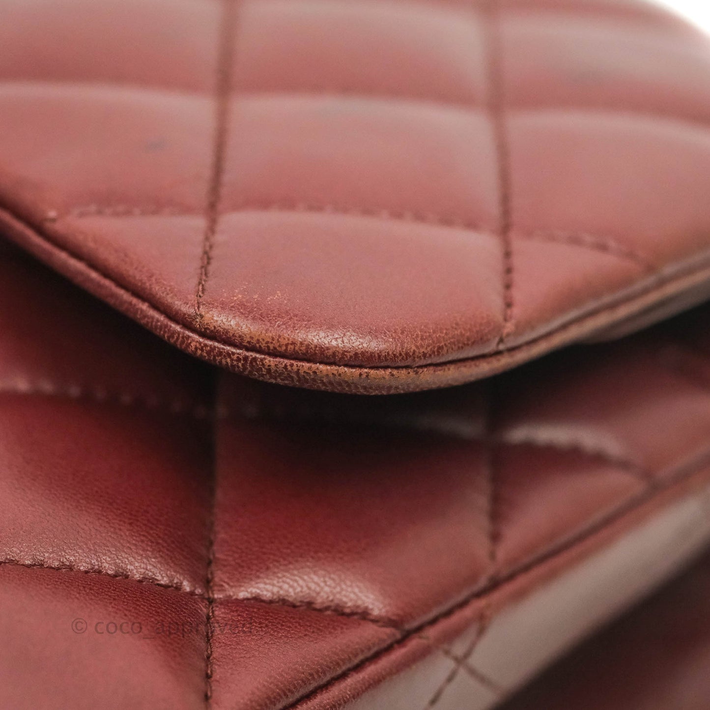Chanel Jumbo Double Flap Burgundy Lambskin Gold Hardware