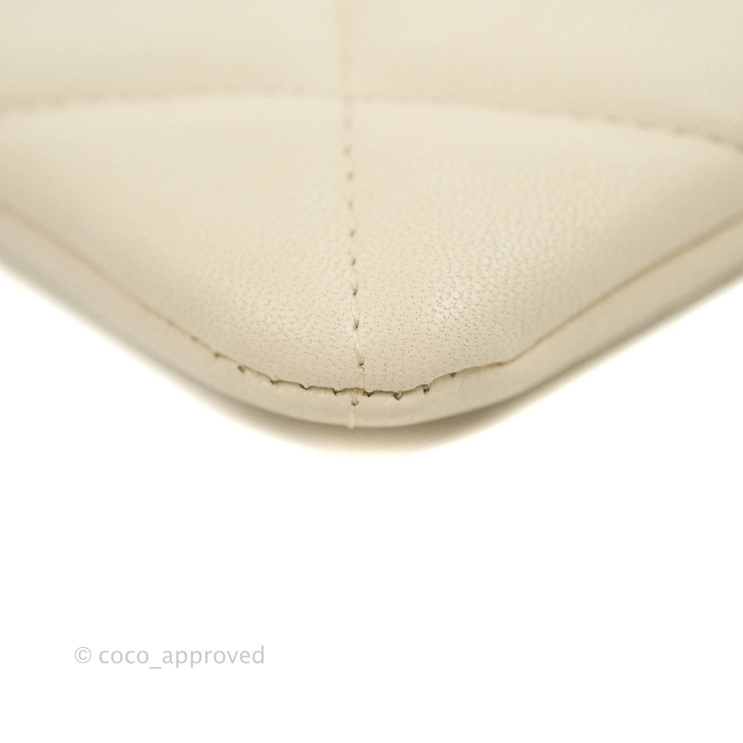 Chanel 19 Small Pouch Beige Lambskin Gold Hardware