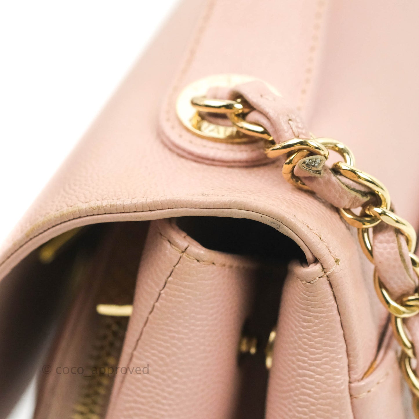Chanel Quilted Medium Business Affinity Flap Pink Caviar Gold Hardware