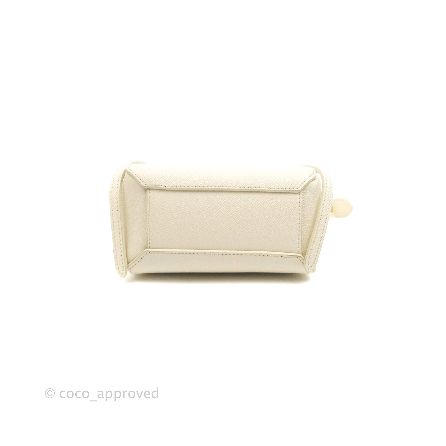 Celine Pico Belt Bag White Grained Calfskin Gold Hardware