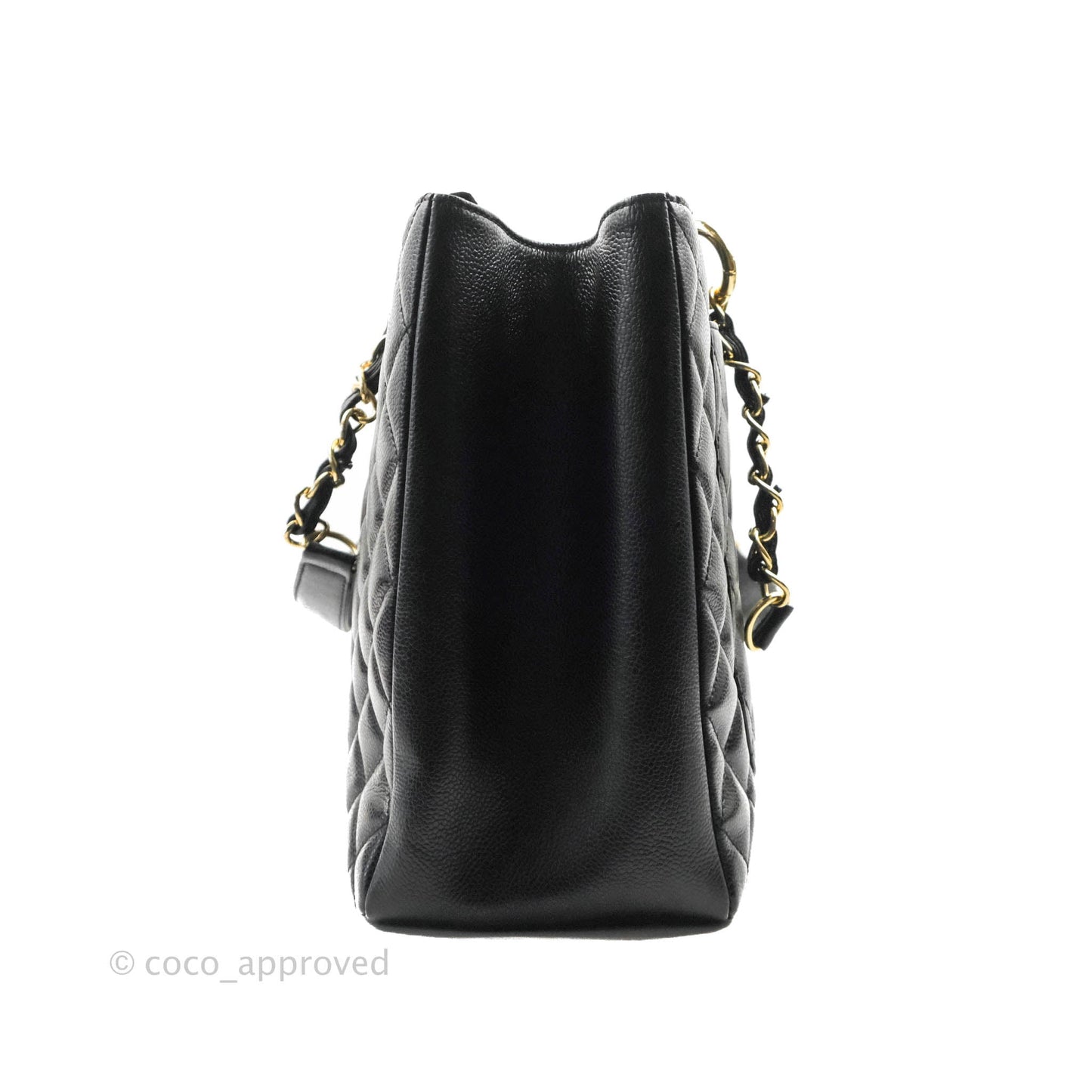 Chanel XL GST Black Caviar Gold Hardware