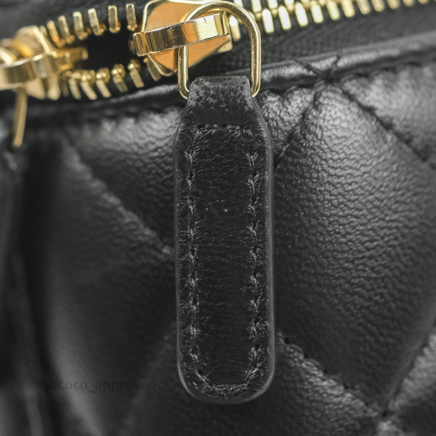 Chanel Classic Vanity with Chain Black Lambskin Gold Hardware