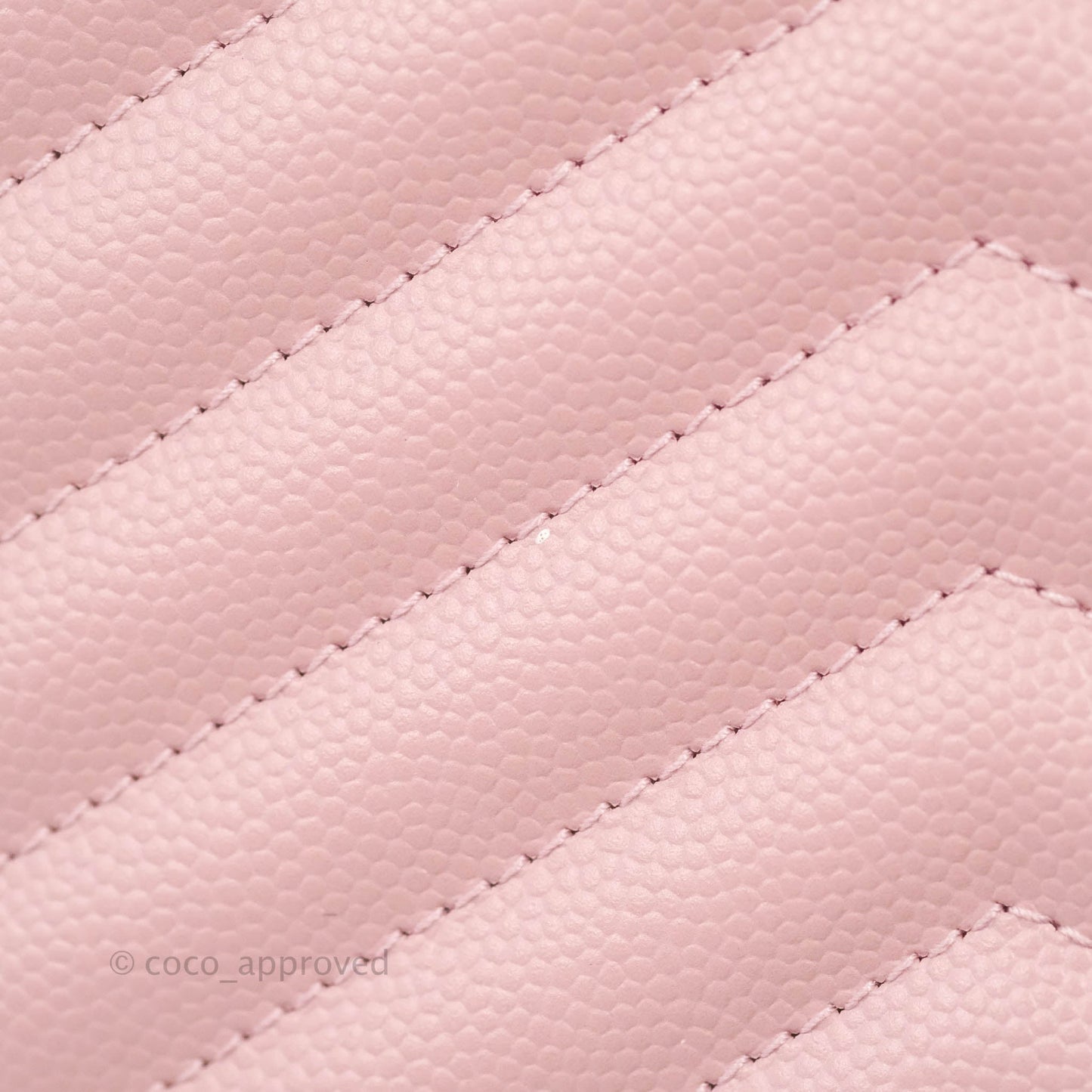 Saint Laurent Wallet on Chain Pink Grained Leather Gold Hardware