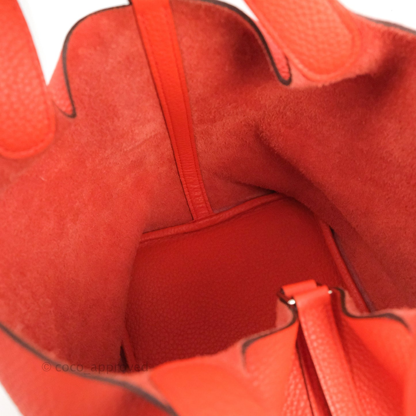 Hermès Picotin 22 Orange Clemence Palladium Hardware