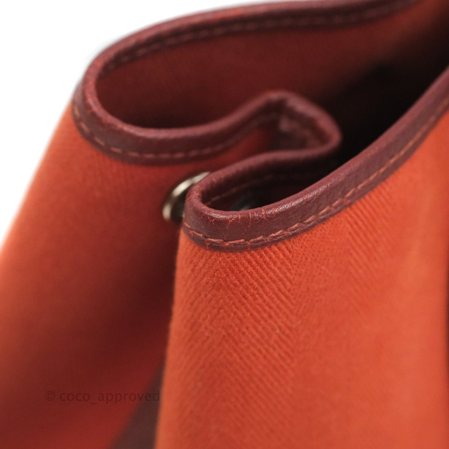 Hermes Garden Party 30 Brick/ Burgundy Canvas Negonda