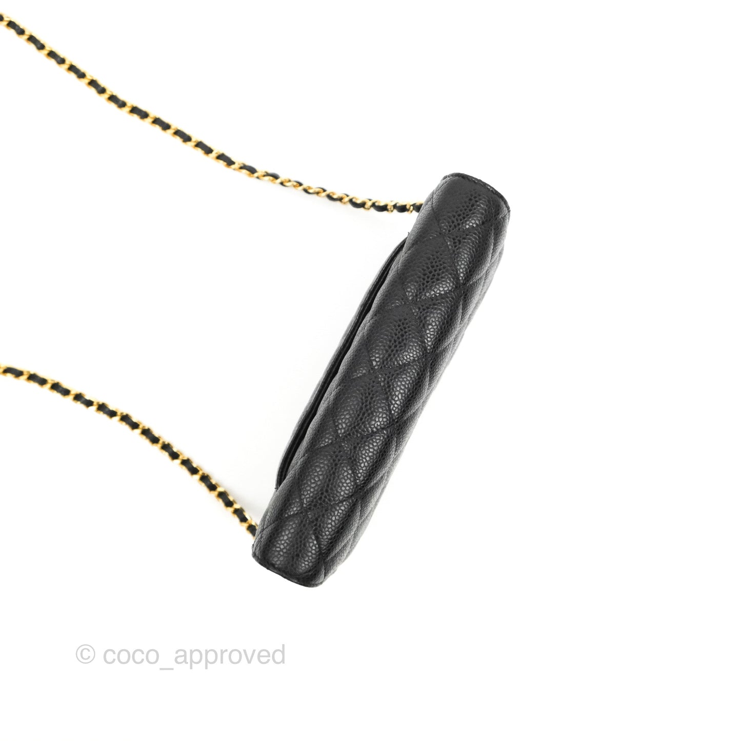 Chanel Quilted Classic WOC Black Caviar Gold Hardware