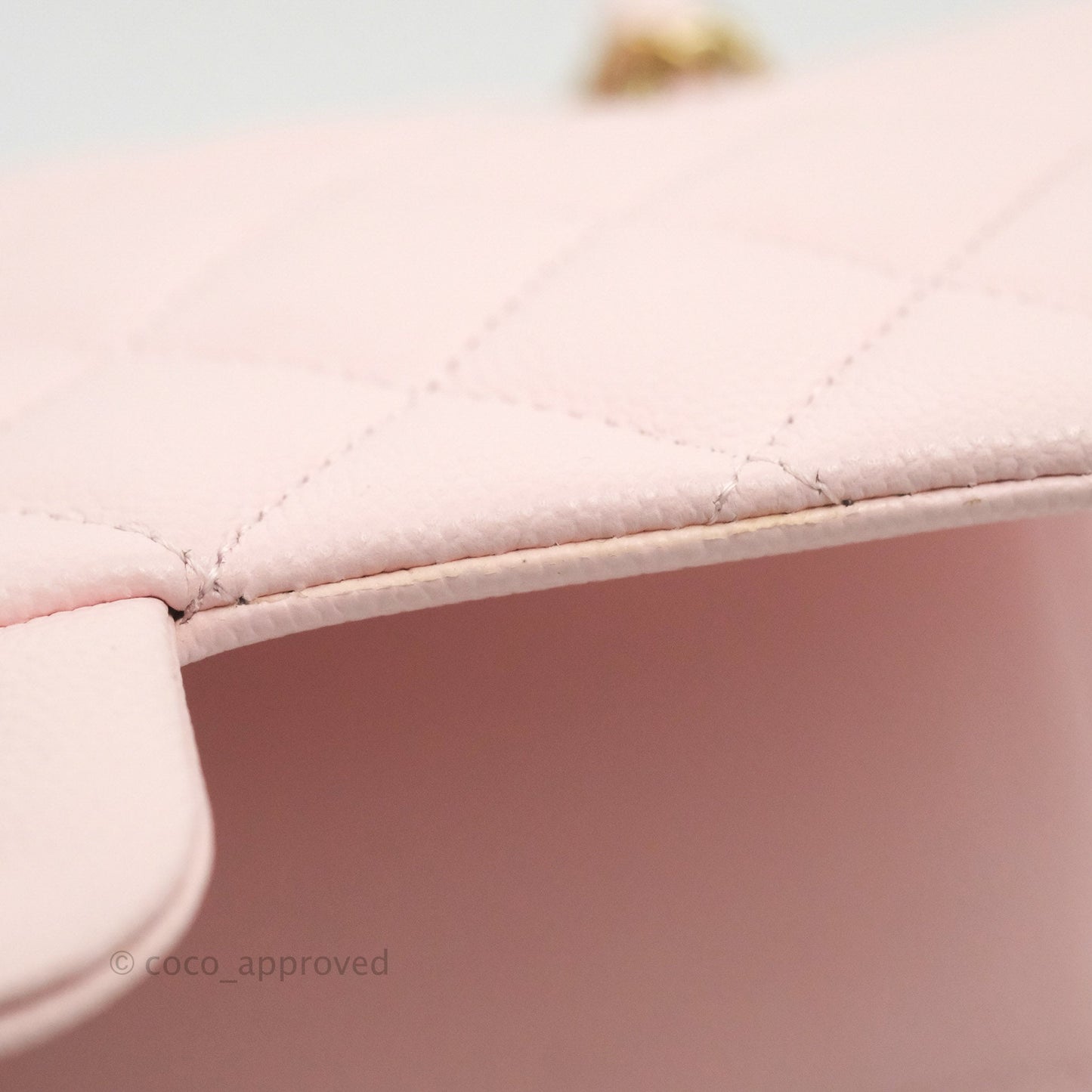 Chanel Classic Small S/M Flap Pink Caviar Gold Hardware 22S