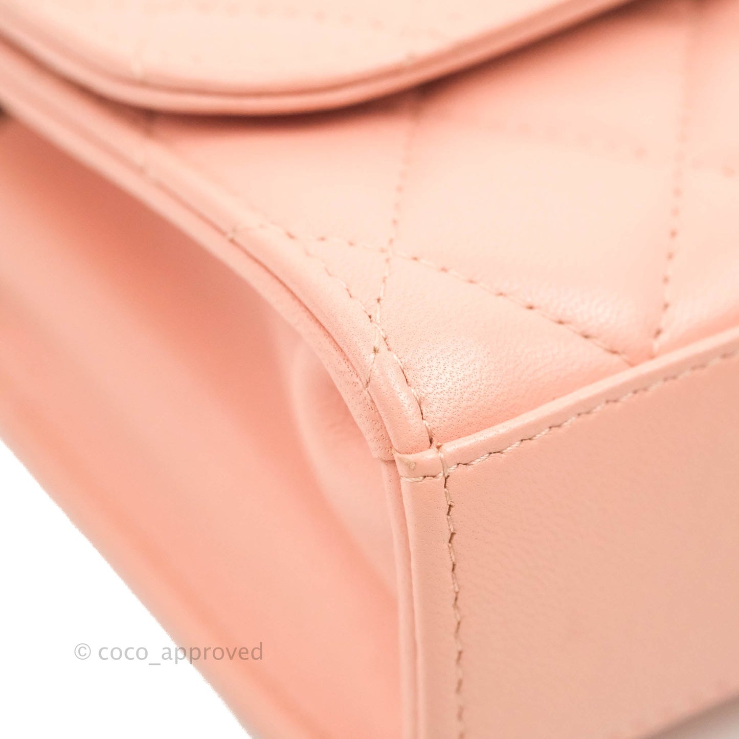 Chanel Mini Quilted Trendy CC Clutch With Chain Pink Lambskin Gold Hardware