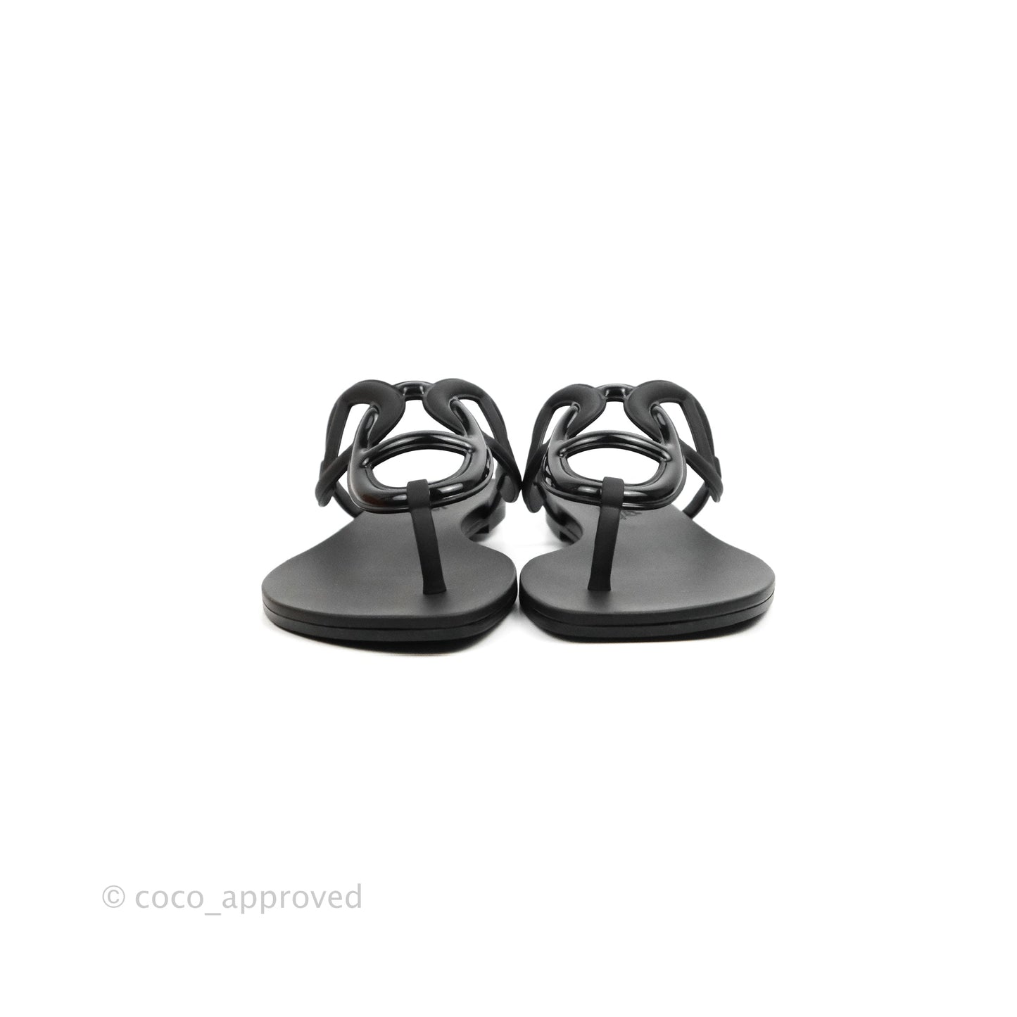Hermes Egerie Sandal Black Size 37