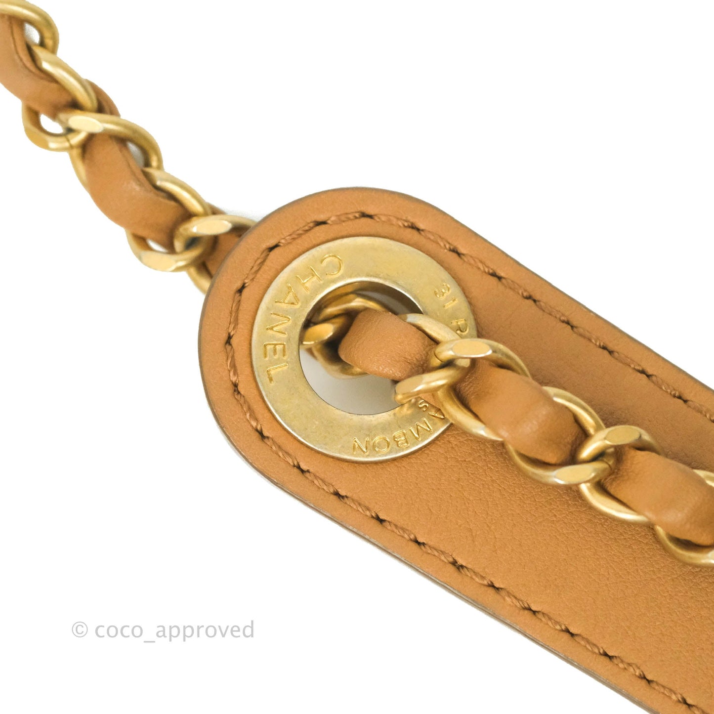 Chanel Quilted Flap With Coin Purse Caramel Calfskin Aged Gold Hardware 19K