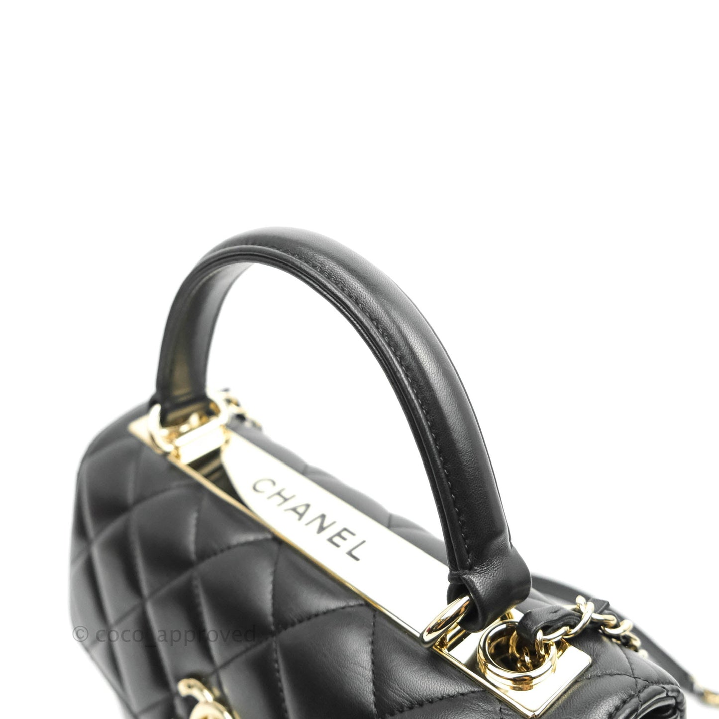 Chanel Trendy CC Small Black Lambskin Gold Hardware