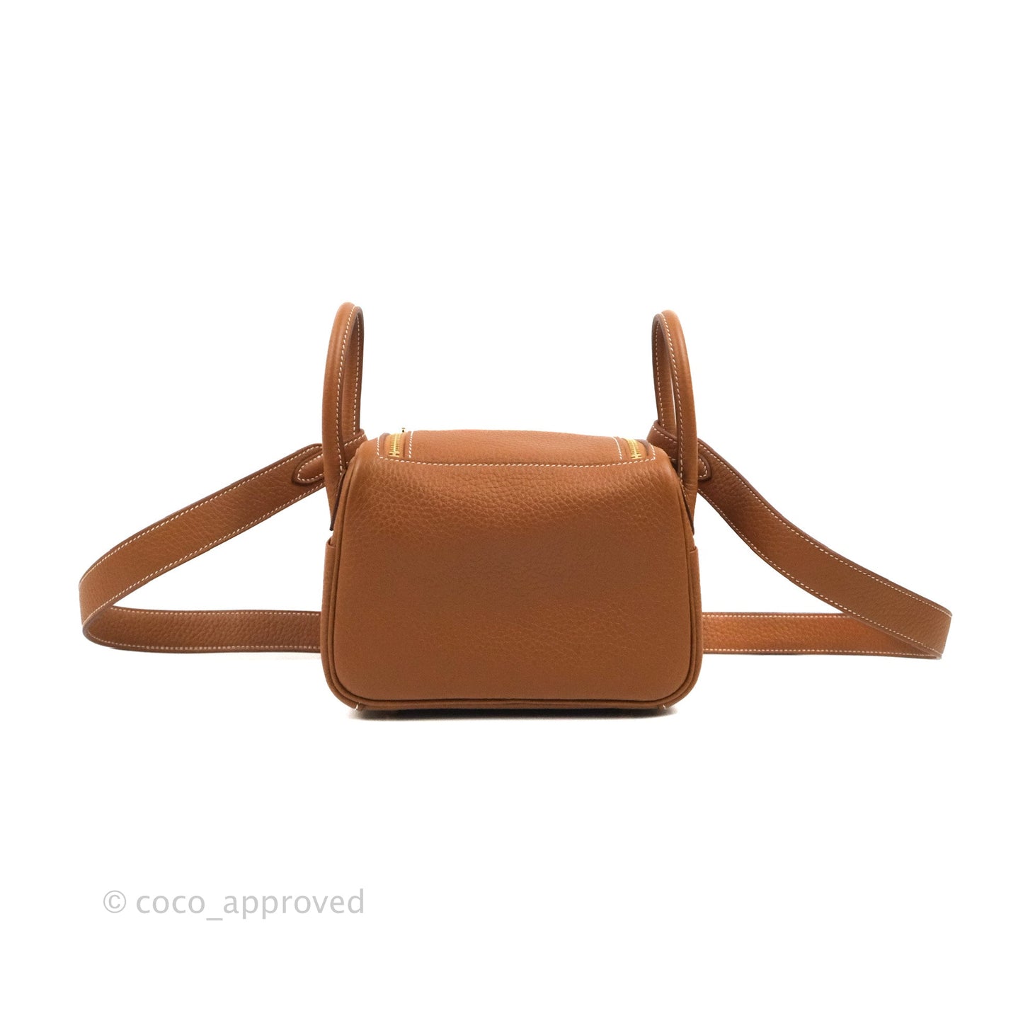Hermès Mini Lindy 20 Gold Clemence Gold Hardware