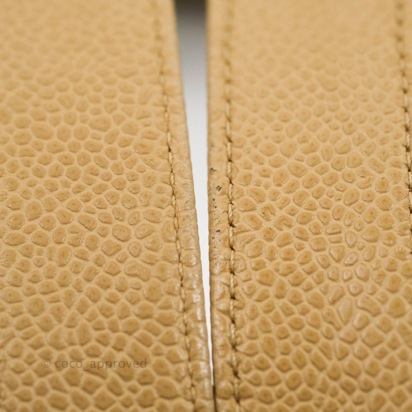 Chanel Vintage Tote Beige Caviar 24K Gold Hardware