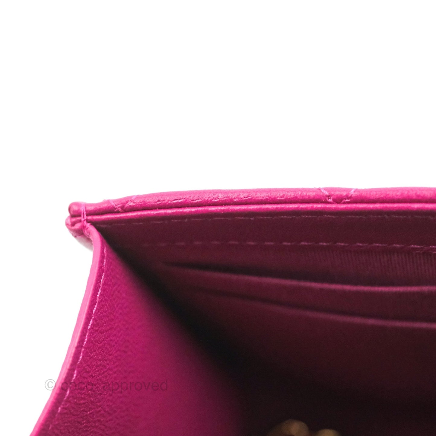 Chanel Mini Quilted Trendy CC Clutch With Chain Plum Lambskin Gold Hardware
