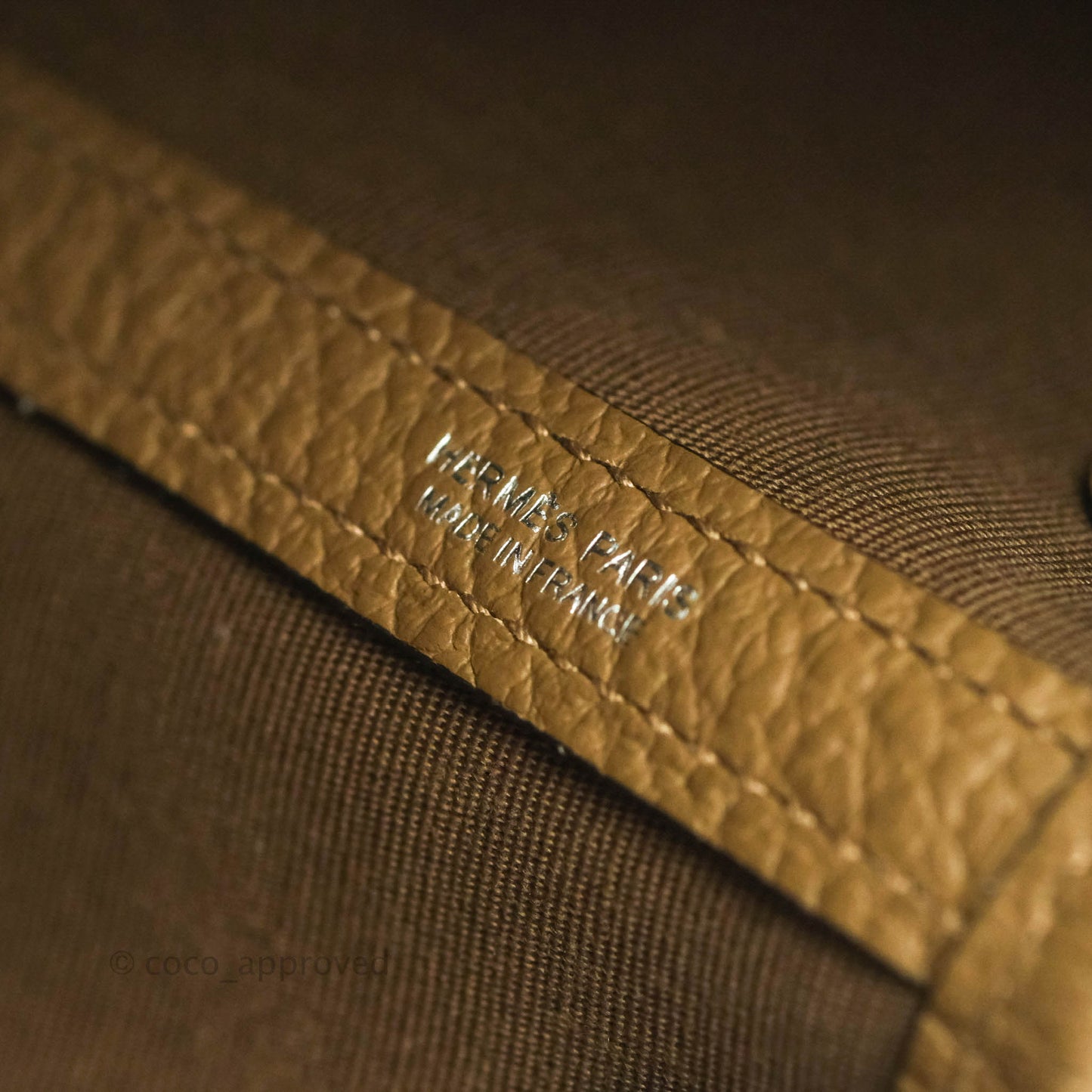 Hermès Garden Party 30 Canvas Brown