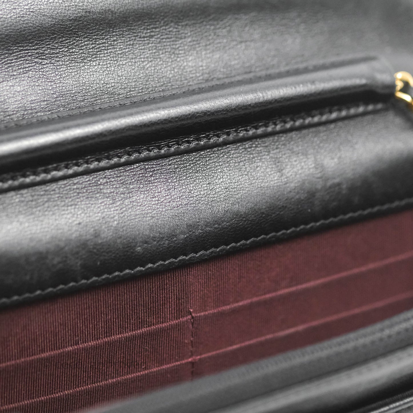 Chanel Quilted Classic WOC Black Lambskin Gold Hardware