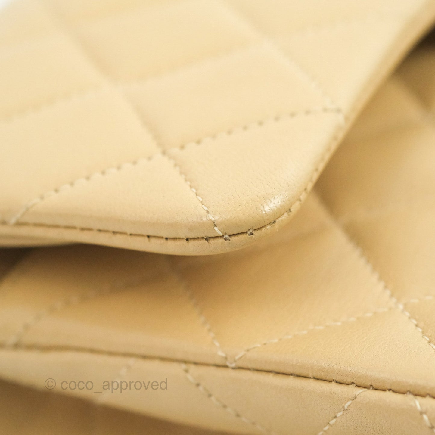 Chanel Classic Vintage Small Flap Beige Lambskin 24K Gold Hardware